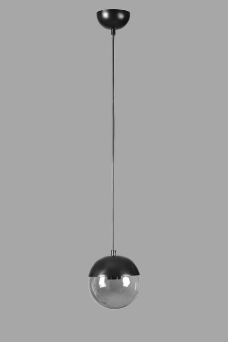 Opviq Küre Tekli Siyah Füme Camlı Sarkıt en Gris Oscuro Opviq Küre Tekli Siyah Füme Camlı Sarkıt en Gris Oscuro